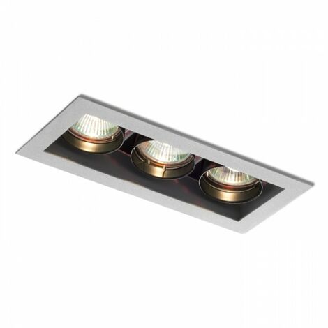 Spot encastrable MONE III gris argent 12V GU5,3 3x50W