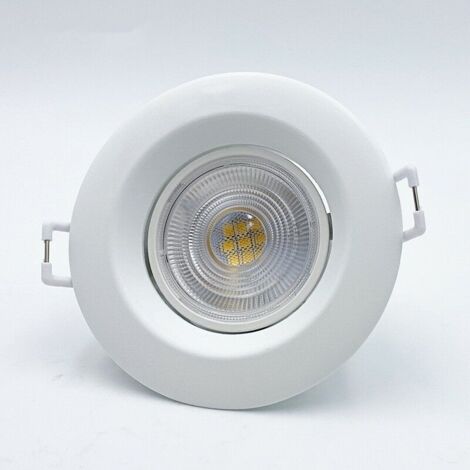 Spot encastrable mur et plafond--Lot de 10 --Spots LED Encastrables  5.5W Orientable Equ. 75mm,Température de Couleur: Blanc neutre 4000K - RWSpot encastrable mur et plafond
