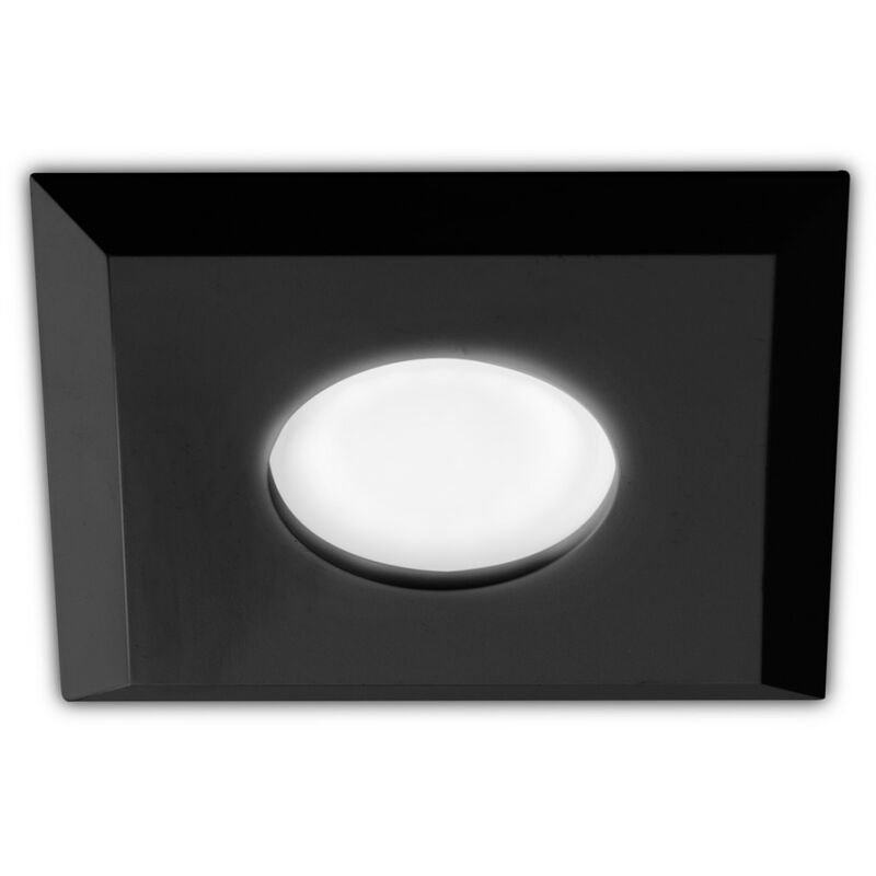 Spot encastrable gea led noir gfa1191 gu10 led ip20 plafonnier carré en aluminium Spot encastrable gea led noir gfa1191 gu10 led ip20 plafonnier carré en aluminium