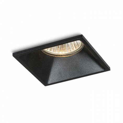 Spot encastrable noir ZURI SQ 230V GU10 35W