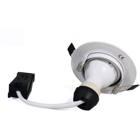 Spot encastrable orientable BLANC avec GU10 LED de 5W eqv. 40W