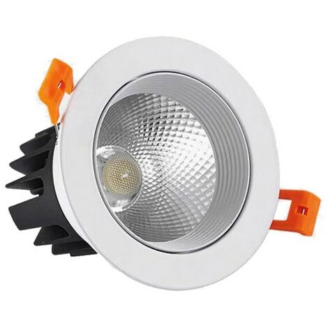 Spot Encastrable Orientable Led COB 5W 4000k Rond Blanc - Digilamp