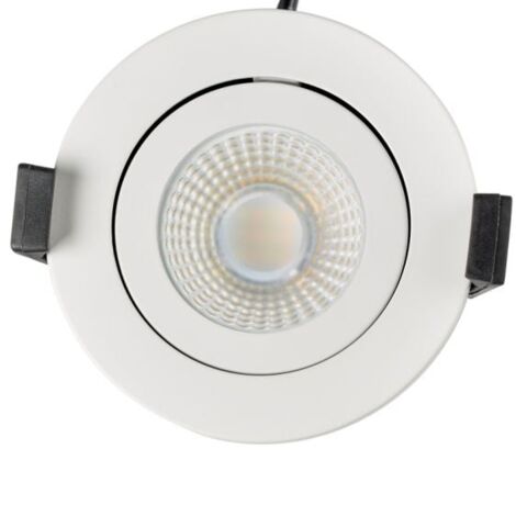 Spot encastrable orientable variable salle de bain IP65 – Température de couleur ajustable CCT – 6W blanc – Installation rapide sans outil – Woltz - RT2012