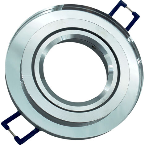Spot encastrable orientable verre blanc miroir GU10