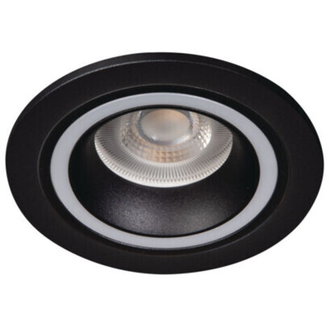 Spot encastrable plafond noir Feline Kanlux 37250 Ø9cm