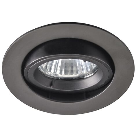 spot encastrable - rond - europole be better - culot gu10 - noir - orientable - 1/4 t - europole 2415