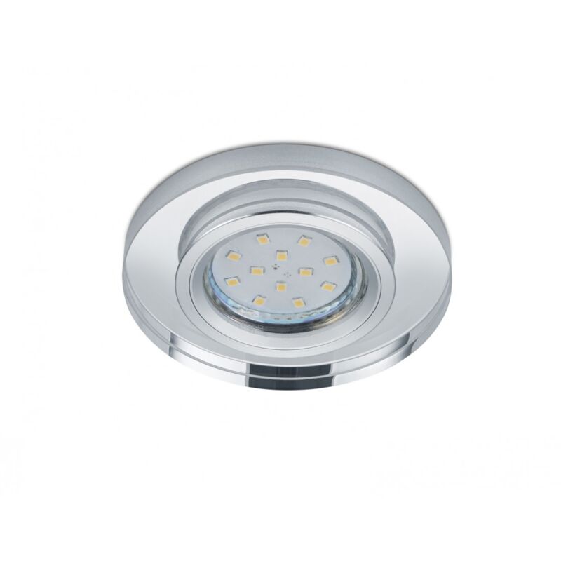 Spot Encastrable Rond Kristallglas Pirin GU10 Chrome Trio Lighting