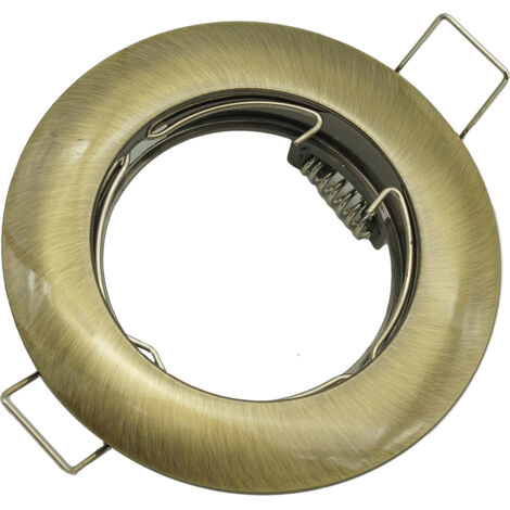 Spot encastrable rond laiton GU10 fixe IdeaLED ID-1059