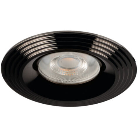Spot encastrable rond noir chrome GX5.3/GU10 10W Kanlux