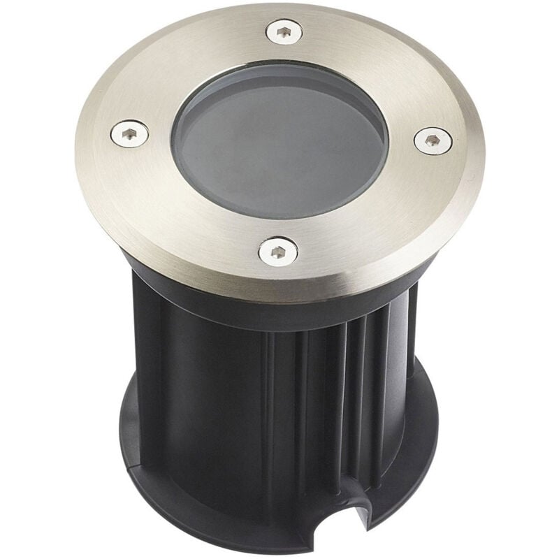 Spot encastrable Rond Sol Inox316L avec montage en série 2 presses étoupe GU10 220V IP67 TORONTO