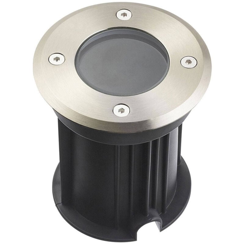 Support Spot Encastrable Sol GU5.3 DC12V Étanche IP67 Rond - perçage 90mm Diffuseur Transparent