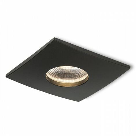Spot encastrable WATERBOY SQ noir mat 230V LED 10W 40° IP65 3000K