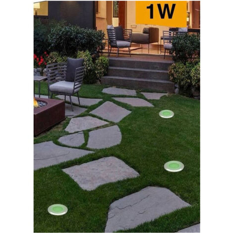 Spot Encastré 12v 1 W Lumière Froide 6500k Lumière Chaude 3000k Bleu Ip68 Es41