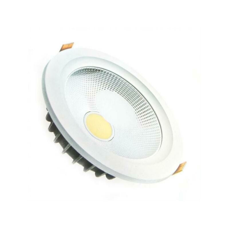 Spot encastrÉ à led 40w round cob avec ressorts et driver inclus 3000k