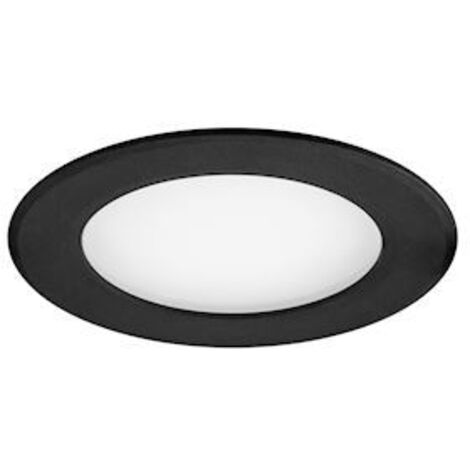 spot encastré à led - aric - flat-iso - 8w - cct - 3-4000k - noir - aric 50919