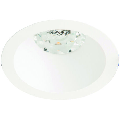 spot encastré à led - deco - rond - fixe - ip20 - blanc -europole 26810