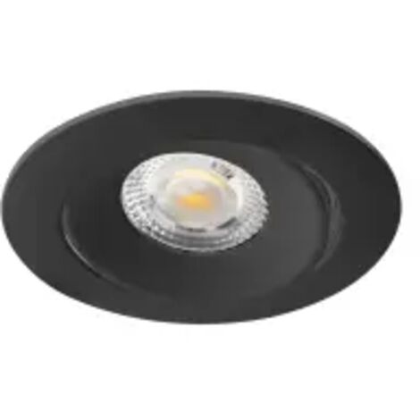 Aric – Spot encastré LED orientable 5 W – Température de couleur 3000-4000K – Aluminium noir – Indice de protection IP65/IP20
