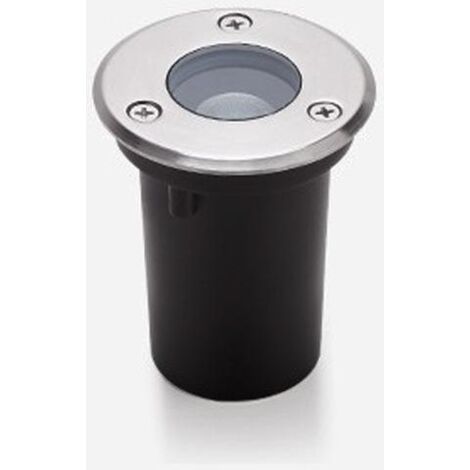 Spot encastré à LED pour l'extérieur Lampe ronde pour terrasse, 65mm large 1W ouverture 60 Lumière blanc chaud 3000K pour chemin de jardin, patio, garage Une seule pièce