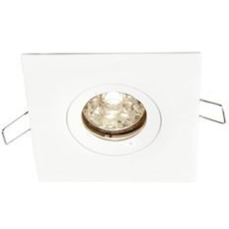 spot encastré - carré - europole be best design - culot gu10 - blanc - fixe - europole 246530