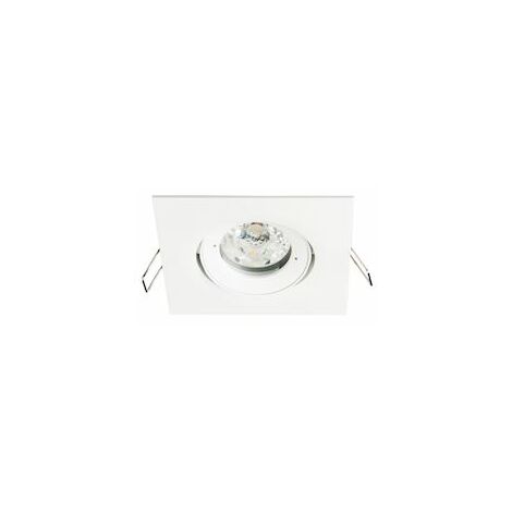 spot encastré - carré - europole be best design - culot gu10 - blanc - orientable - europole 246540