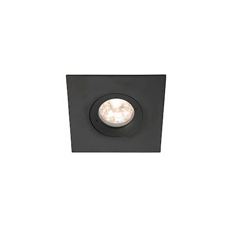 spot encastré - carré - europole be best design - culot gu10 - noir - fixe - europole 246535