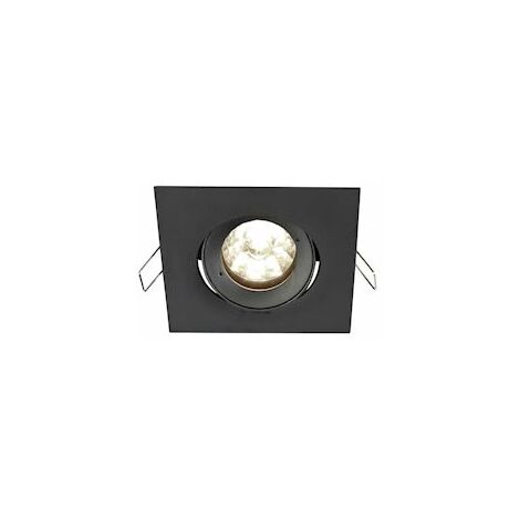 spot encastré - carré - europole be best design - culot gu10 - noir - orientable - europole 246545