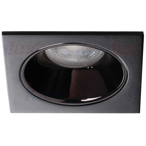 Spot encastré carré noir GU10/GX5.3 10W Kanlux 36215