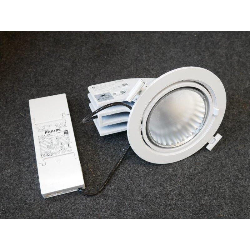 Philips - Spot encastre extractable blanc rond ø 193x156mm led 22.5W 2200K 1850lm 230V non-dimmable IP20 GreenSpace