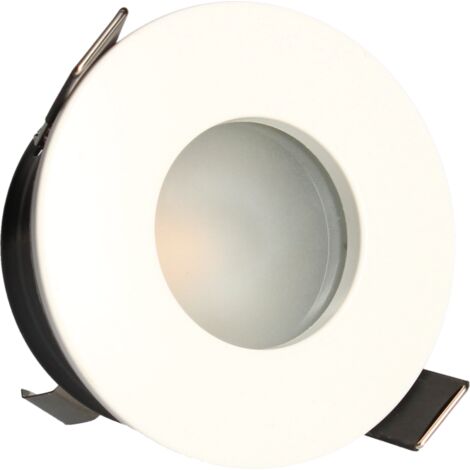 Spot encastré fixe salle de bains Ø82mm MR16/GU5,3 SPT203 - 5W - 380lm Blanc 2700K