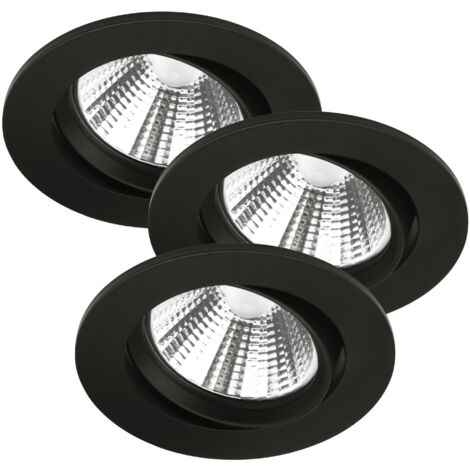 Spot encastré FREMONT 3-Kit Métal Noir, H.6.8 - IP23 2700K- LED Module /Nordlux Intérieur