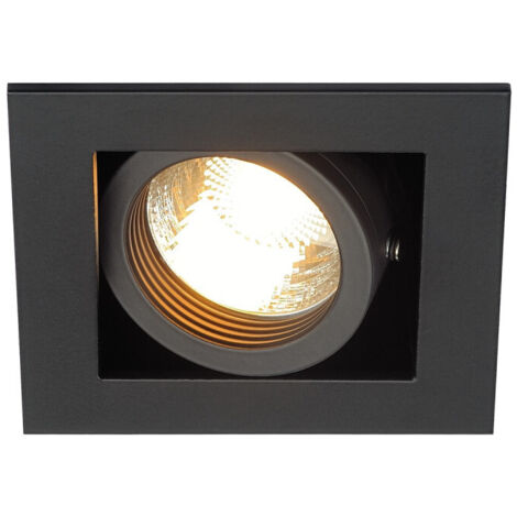 Spot encastré intérieur KADUX simple noir mat GU10/QPAR51 50W max - SLV - 115510