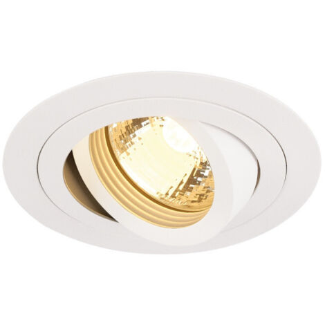 Spot encastré intérieur PIREQ rond blanc mat GU10/QPAR51 50W max - SLV - 199981