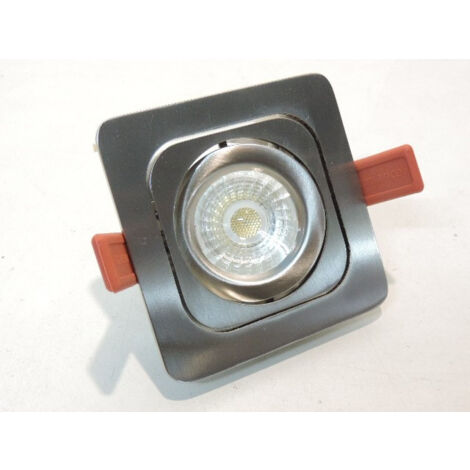 Spot encastré LED 2/4/7W orientable alu brossé carré 97X97mm blanc froid 4500K 36° sans alim MOTTO TREND SYLVANIA 3035924