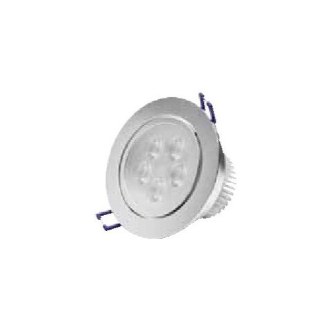 Spot encastré LED 3W Ø 85mm aluminium gris blanc chaud 3000K 180lm alimentation 230V HONSHU TRAJECTOIRE 004198