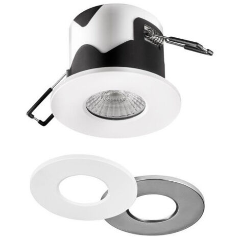 Spot encastré LED 6.5W BBC fixe Ø 85mm blanc 3CCT 3000-4000-6000K 580-610lm alim 230V dimmable 60° étanche IP65 IK06 STORM PRO