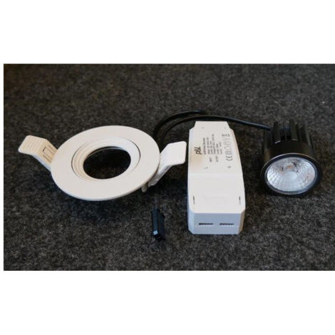 Spot encastré LED 8W blanc fixe Ø 90mm CCT variable 2000-3000K 540lm alim 230V dimmable 38° IK08 IP20 Storm Dynamic TRAJECTOIRE