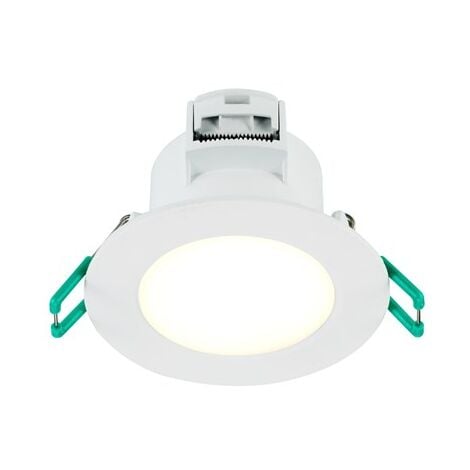 Spot Bain Et Douche Etanche IP44 Nickel Satiné Avec Ampoule