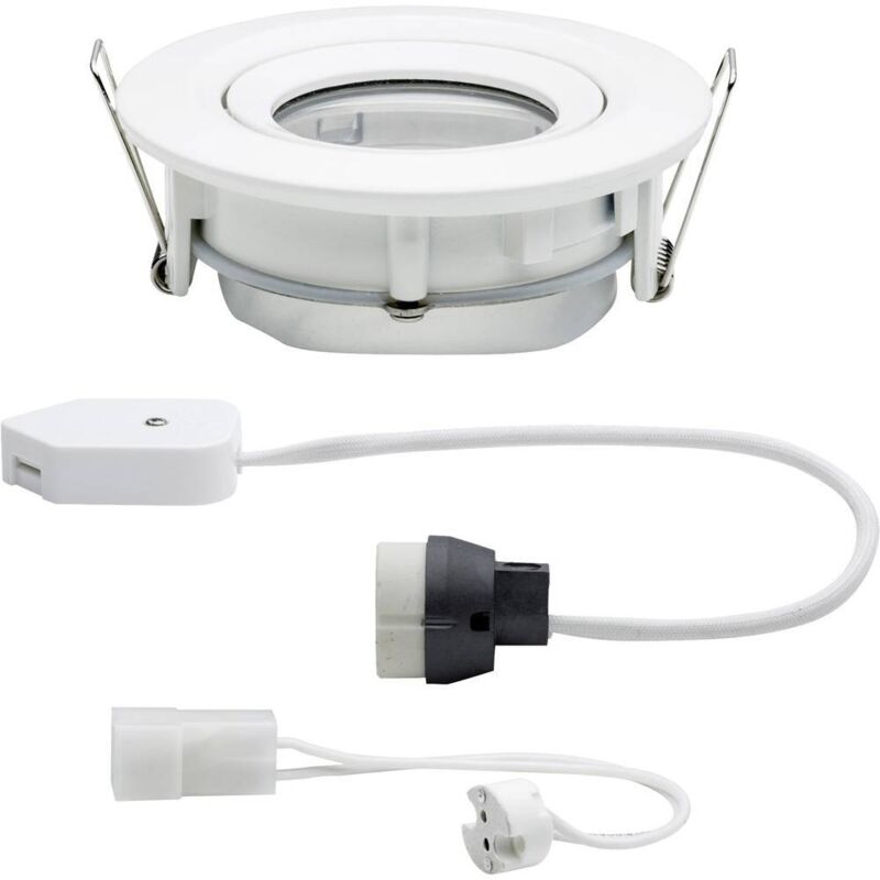 Nova Spot encastrable pour salle de bains Ampoule halogène GU10, GU5.3 35 w IP65 blanc mat - Paulmann