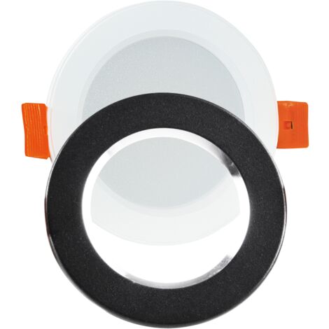 Spot encastré LED rond ZOE noir 4000K 430 lm Polux