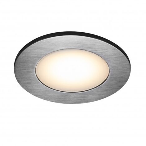 Spot encastré luminaire LEONIS lot de 3 spots IP65 Matière plastique Brossé Nickel H. 3,6 IP65 Nordlux-Intérieur