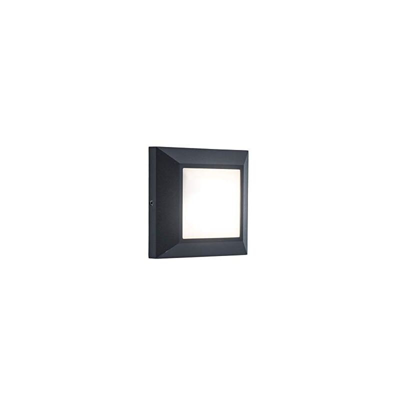 Lutec Helena Applique Murale Extérieure Led En Fonte D'Aluminium Anthracite 10,1x10,1x3,15 Cm 6402101118