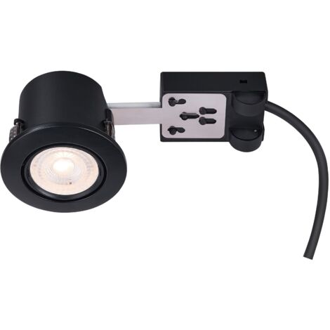 Spot encastré MIXIT Pro Matière plastique Noir, H.7.2 - IP23 - GU10 /Nordlux Extérieur