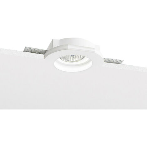 Spot encastré Nobile rond plâtre IP20 Blanc 9107