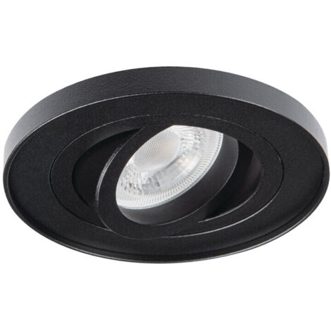 Spot encastré orientable rond noir Kanlux TINY BORD