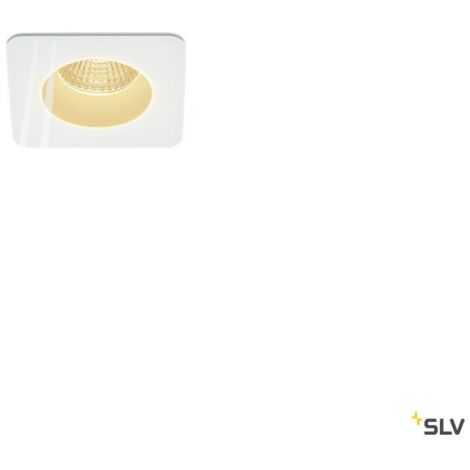 Spot encastré PATTA-F carré blanc 12W 3000K 38° alim incluse - SLV - 114451