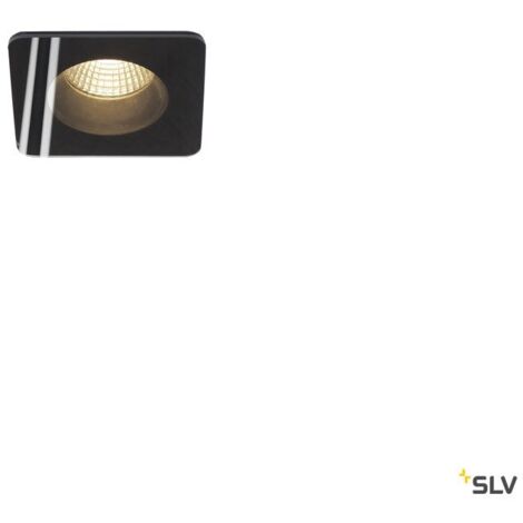 Spot encastré PATTA-F carré noir 12W 3000K 38° alim incluse - SLV - 114450