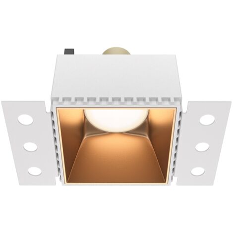 Spot encastré plafond carré laiton Maytoni Share GU10