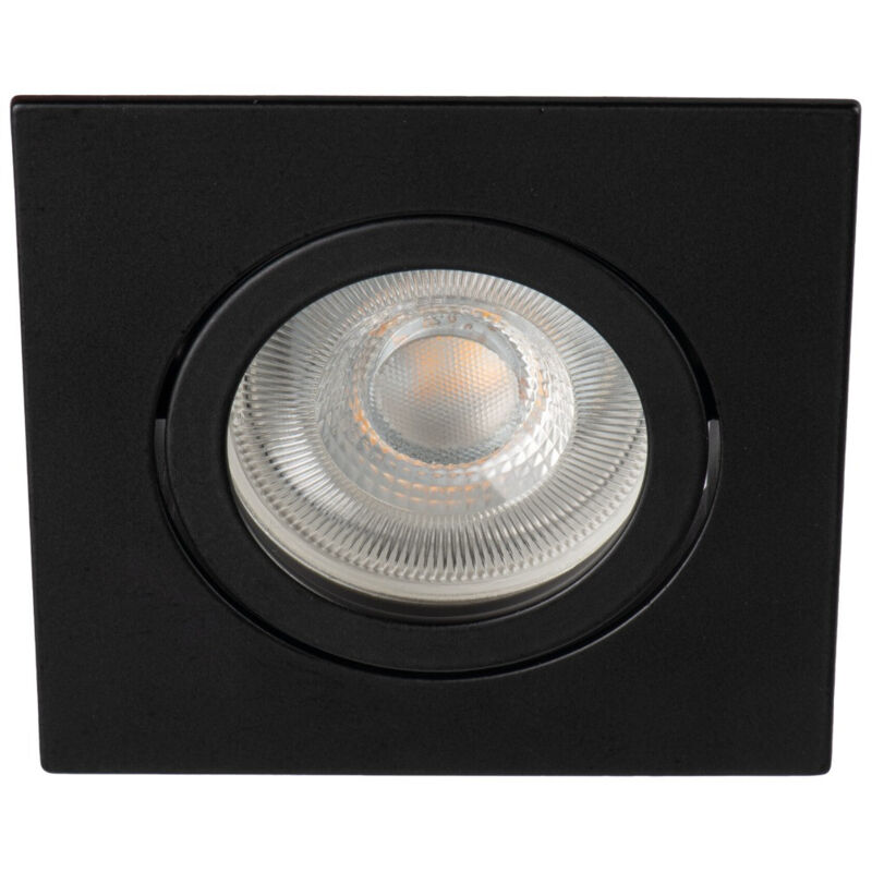 Kanlux - Spot encastré plafond - carré noir - aluminium - orientable 30° - dalla dtl-b Kanlux - Spot encastré plafond - carré noir - aluminium - orientable 30° - dalla dtl-b