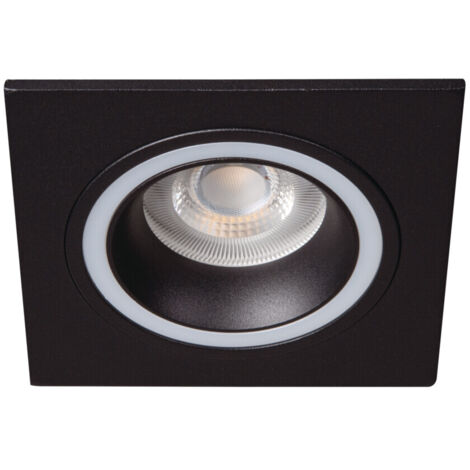 Spot encastré plafond carré noir Kanlux Feline IP20