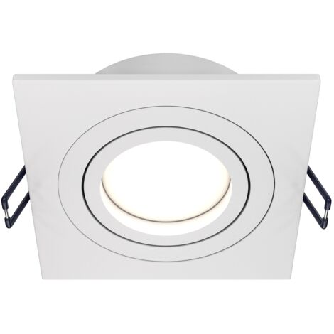 Spot encastré plafond Maytoni Atom carré blanc GU10